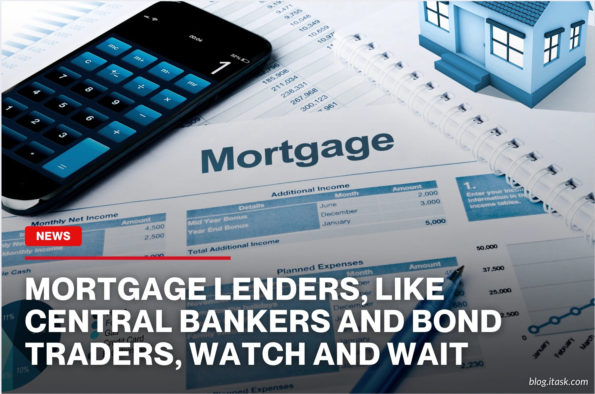 iTaskApp Services - Mortgage lenders, like central bankers and bond traders, watch and wait