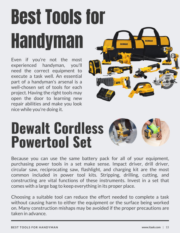 Dewalt Cordless Powertool Set | Best Tool For A Handyman