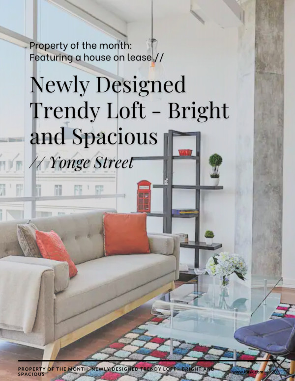 Newly Designed Trendy Loft - Bright and Spacious, Yonge Street
