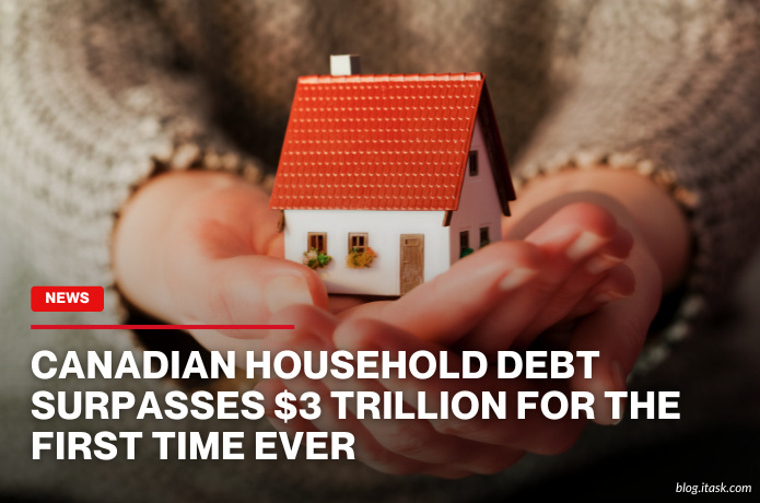 iTaskApp Services - Canadian Household Debt Surpasses $3 Trillion For The First Time Ever