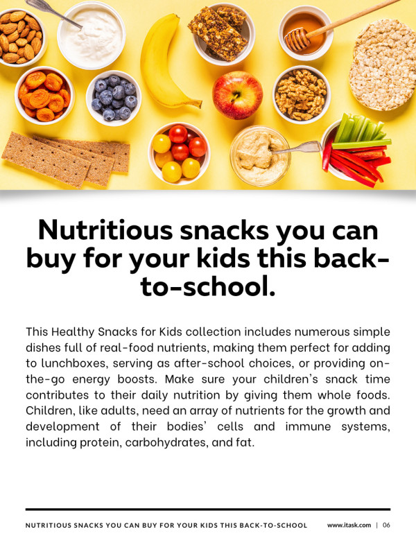 Nutritious snacks you can buy for your kids this back-to-school.
