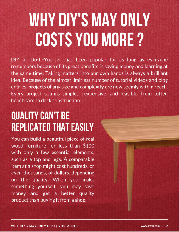 Why DIY's May Only Cost You More ?