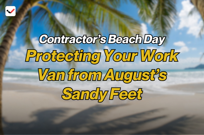iTaskApp Services - Contractor’s Beach Day: Protecting Your Work Van from August’s Sandy Feet