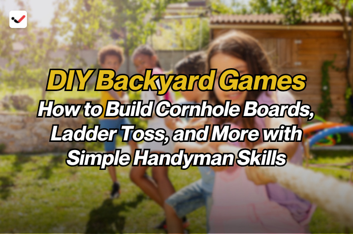 iTaskApp Services - DIY Backyard Games: How to Build Cornhole Boards, Ladder Toss, and More with Simple Handyman Skills