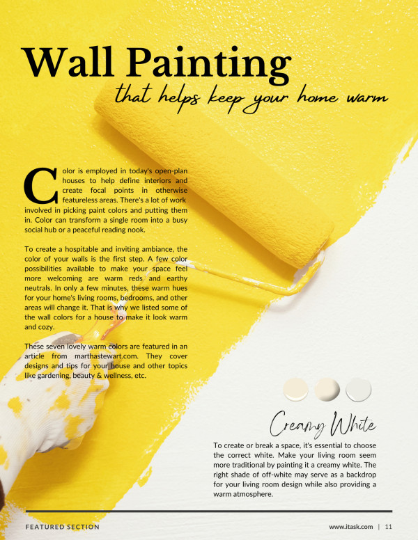 Wall Painting That Help Keeps Your Home Warm