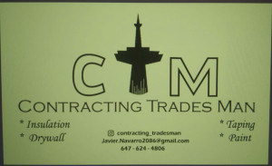 Contracting tradesman