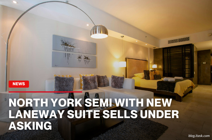 iTaskApp Services - North York semi with new laneway suite sells under asking