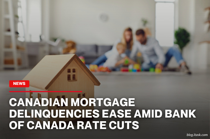 iTaskApp Services - Canadian Mortgage Delinquencies Ease Amid Bank Of Canada Rate Cuts