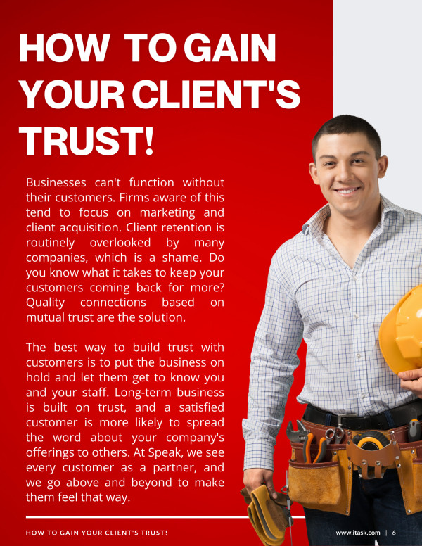 HOW  TO GAIN YOUR CLIENT'S TRUST!