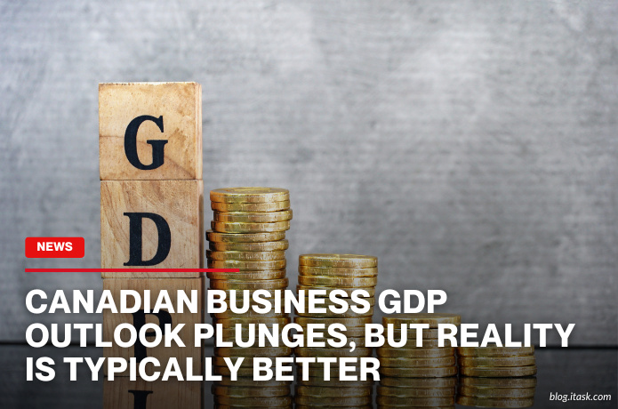 iTaskApp Services - Canadian Business GDP Outlook Plunges, But Reality Is Typically Better
