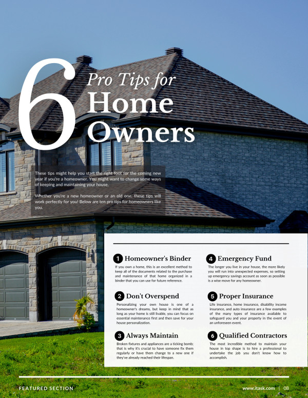 6 Pro Tips for Home Owners