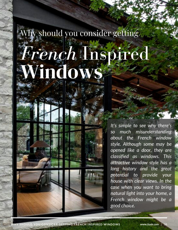 Why Should You Consider Getting French Inspired Windows