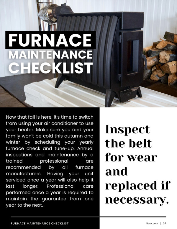 Furnace Maintenance Checklist