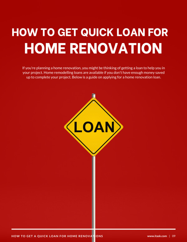 How To Get Quick Loan For Home Renovation